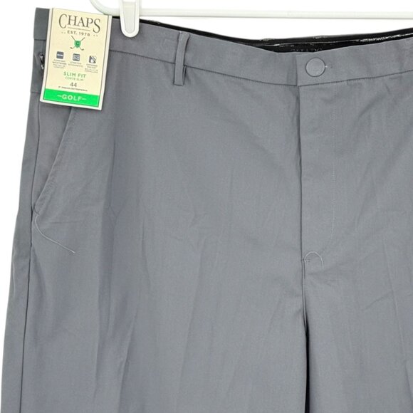 Chaps Golf Men's Slim Fit Gray Stretch Shorts Size 44 Comfort Waistband NWT - Picture 3 of 11
